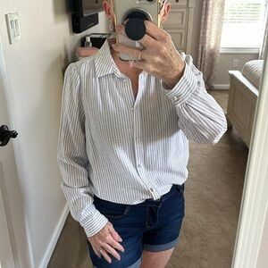 LC Lauren Conrad Button Front Shirt